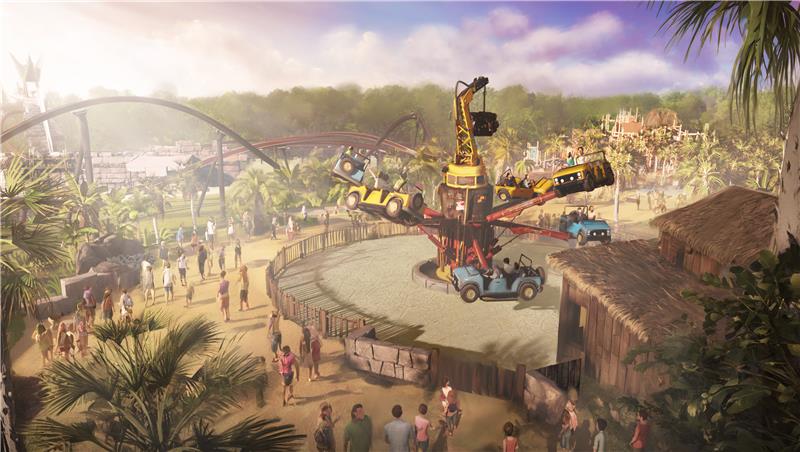 Extension Walibi Rhône-Alpes 2026 - Vue aérienne du nouveau parc